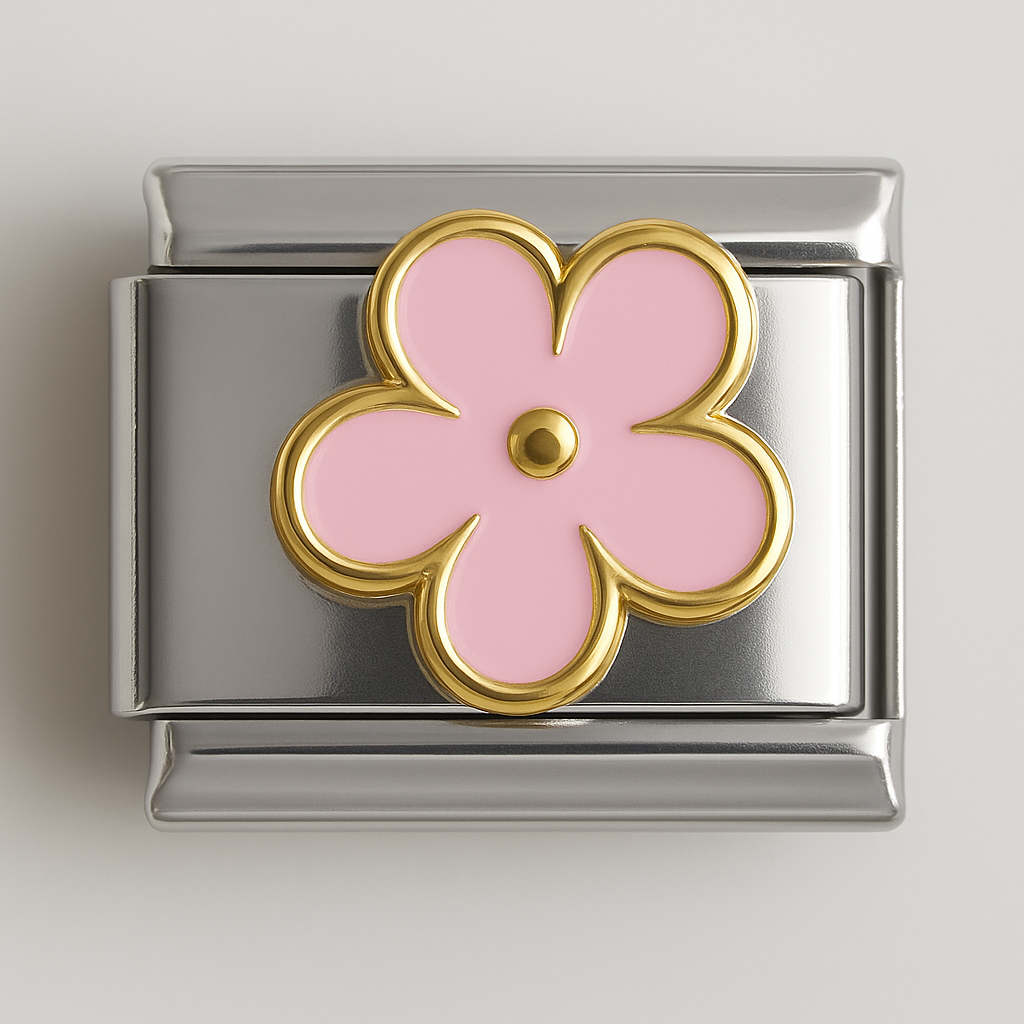 Pink Flower Charm