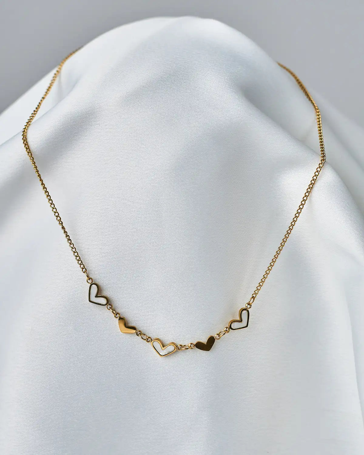 Mini Hearts Flock Necklace