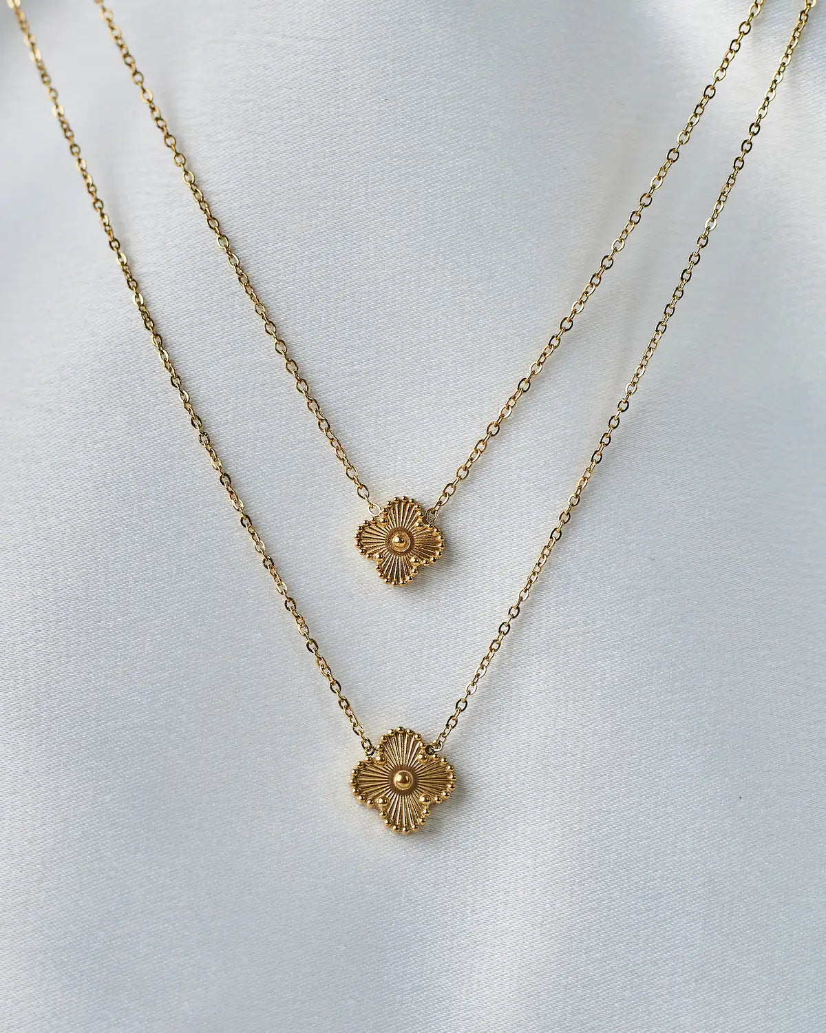 Golden Vancleef Charms Necklace